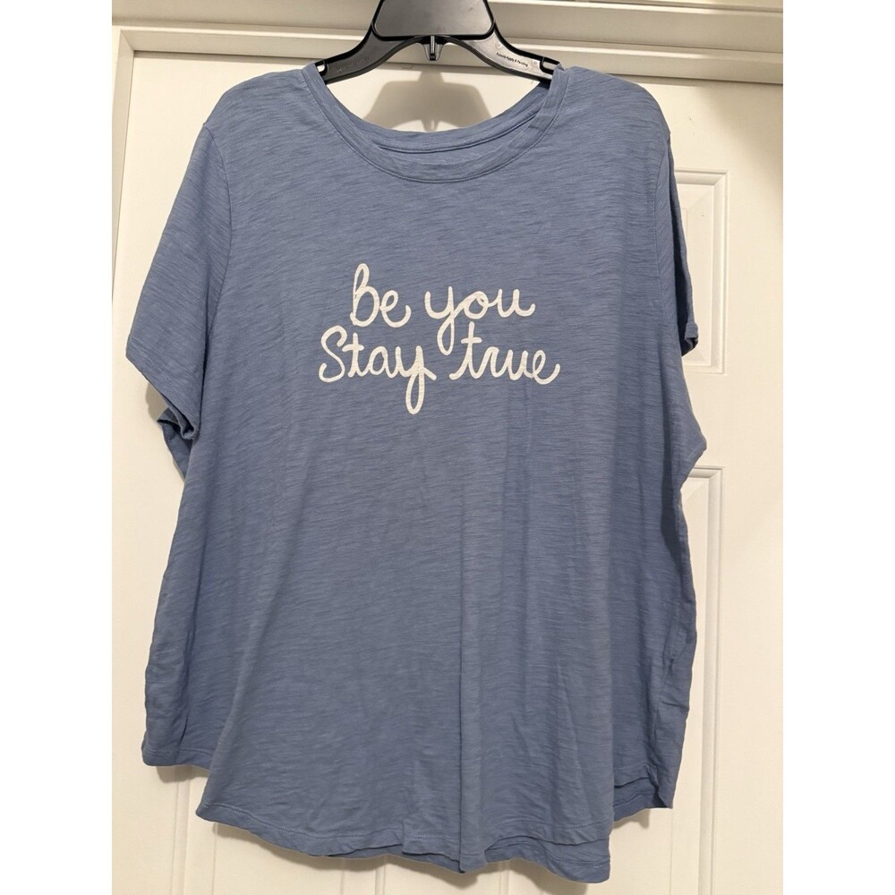 Old Navy Stay True Blue Tee Ladies XXL Graphic Tee Casual